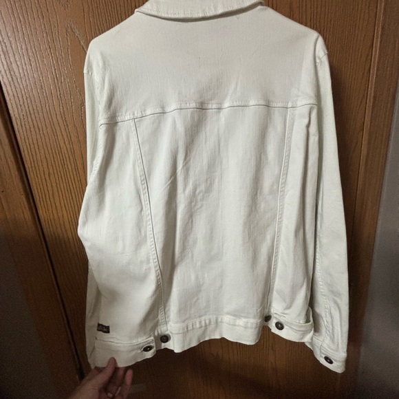 Matilda Jane White Jean Jacket Classic Denim Style - Picture 8 of 9